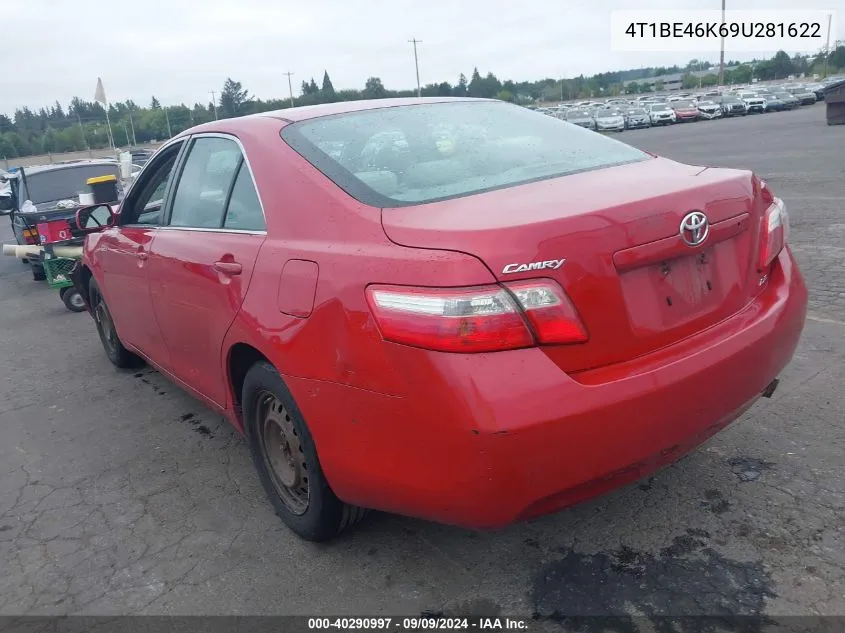 2009 Toyota Camry Le VIN: 4T1BE46K69U281622 Lot: 40290997