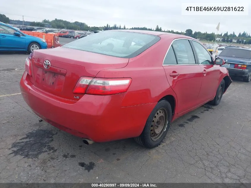 4T1BE46K69U281622 2009 Toyota Camry Le