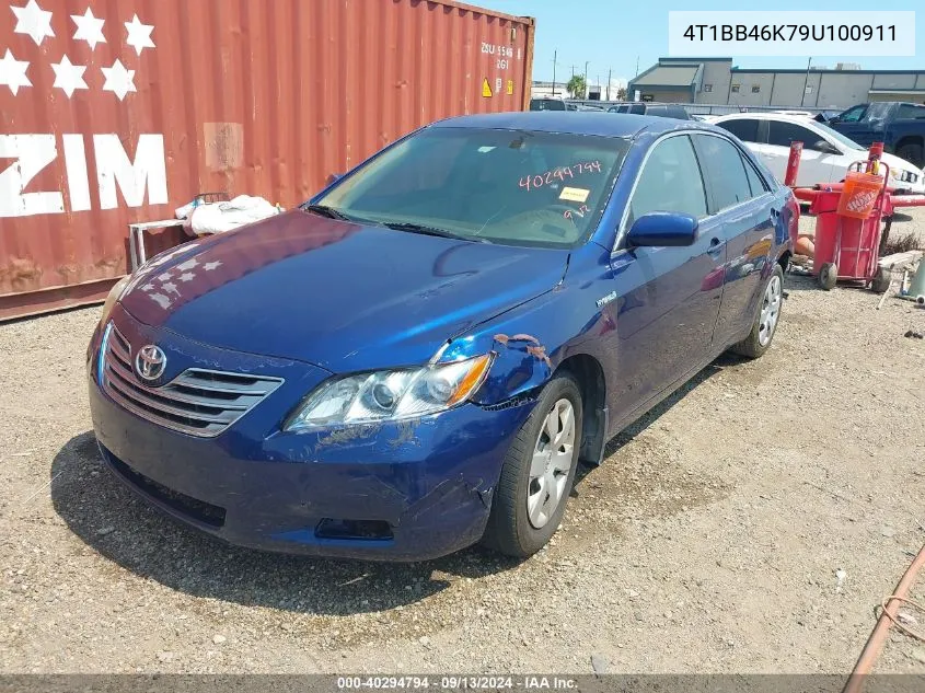 2009 Toyota Camry Hybrid VIN: 4T1BB46K79U100911 Lot: 40294794