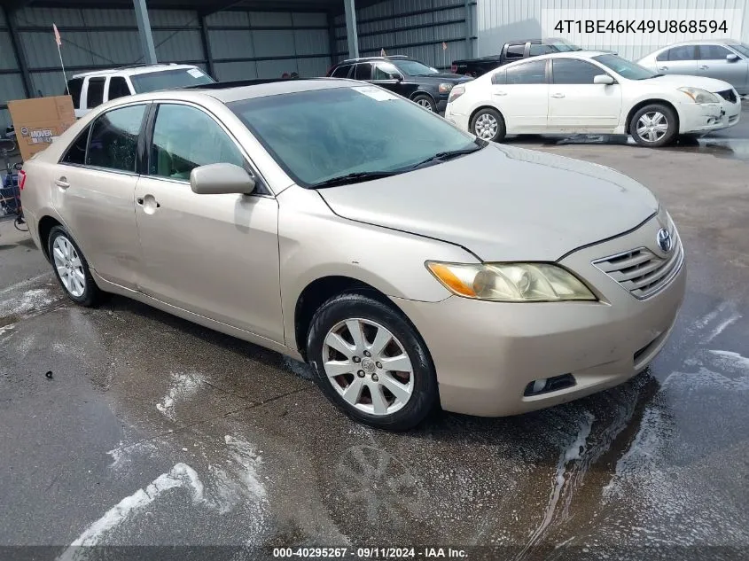 2009 Toyota Camry Xle VIN: 4T1BE46K49U868594 Lot: 40295267