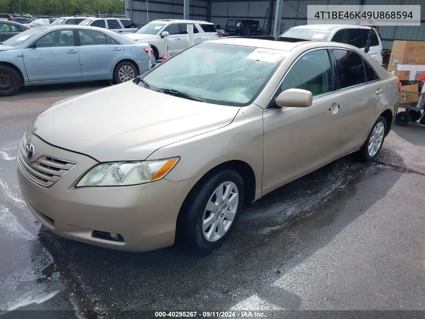 2009 Toyota Camry Xle VIN: 4T1BE46K49U868594 Lot: 40295267