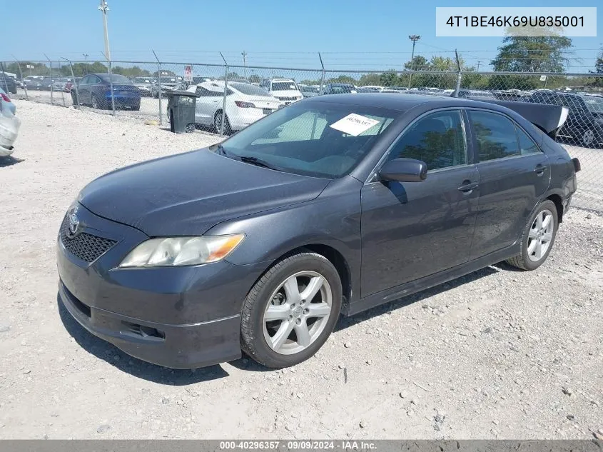 2009 Toyota Camry Se VIN: 4T1BE46K69U835001 Lot: 40296357