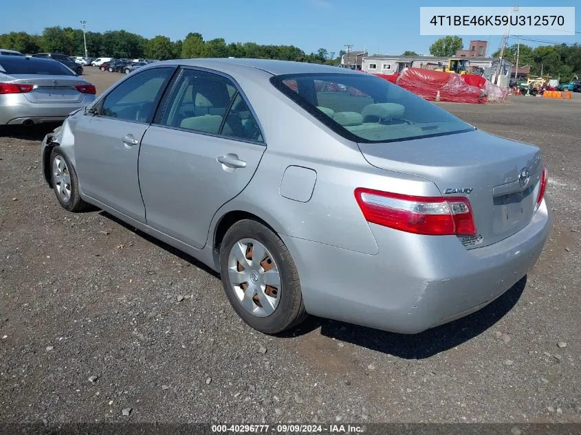 2009 Toyota Camry Le VIN: 4T1BE46K59U312570 Lot: 40296777