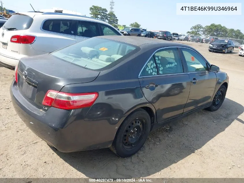 2009 Toyota Camry Le VIN: 4T1BE46K99U346964 Lot: 40297479