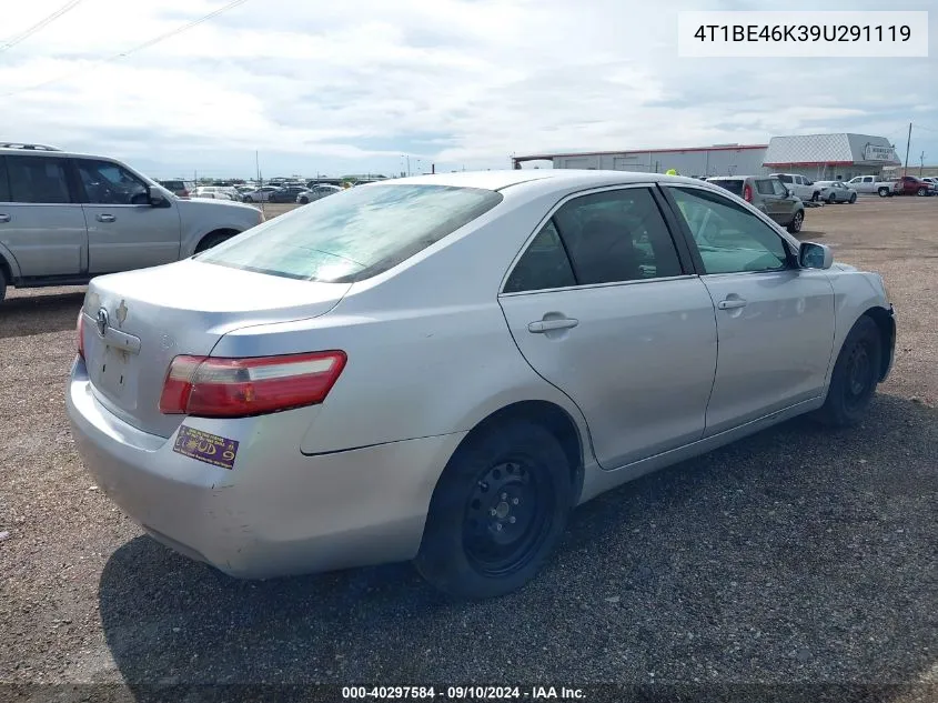 2009 Toyota Camry VIN: 4T1BE46K39U291119 Lot: 40297584