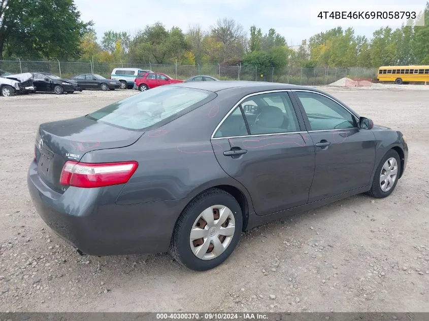 2009 Toyota Camry Se/Le/Xle VIN: 4T4BE46K69R058793 Lot: 40300370