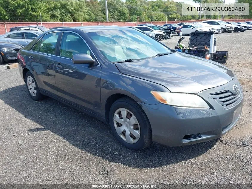 2009 Toyota Camry Le VIN: 4T1BE46K29U360480 Lot: 40309189