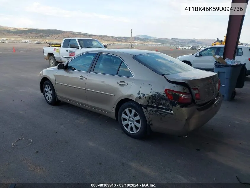 2009 Toyota Camry Se/Le/Xle VIN: 4T1BK46K59U094736 Lot: 40309913