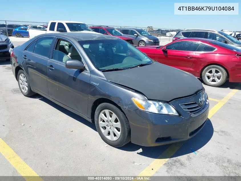 2009 Toyota Camry Hybrid Hybrid VIN: 4T1BB46K79U104084 Lot: 40314093