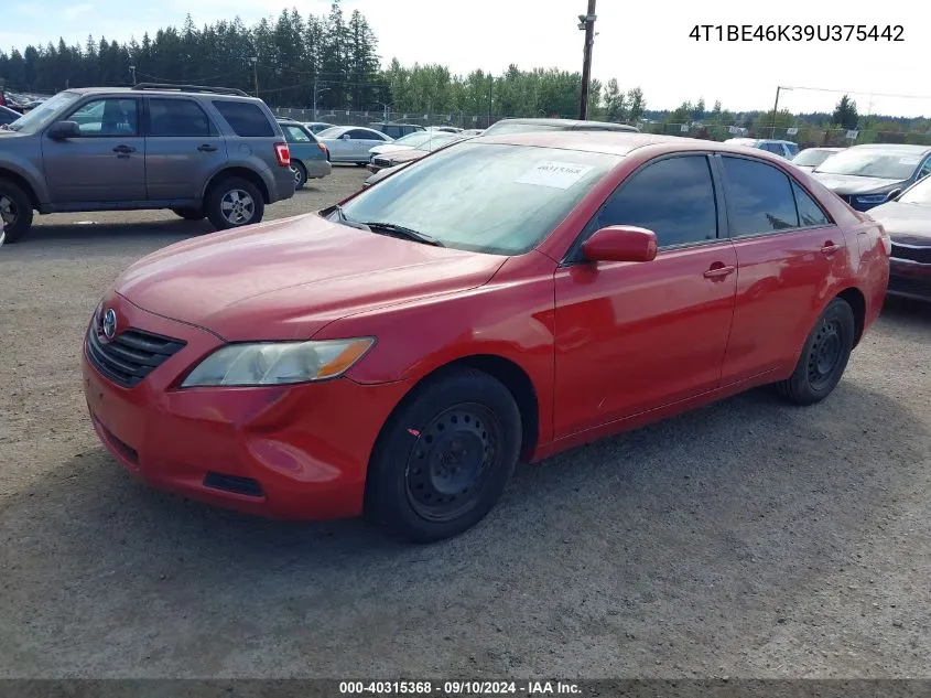 4T1BE46K39U375442 2009 Toyota Camry Le