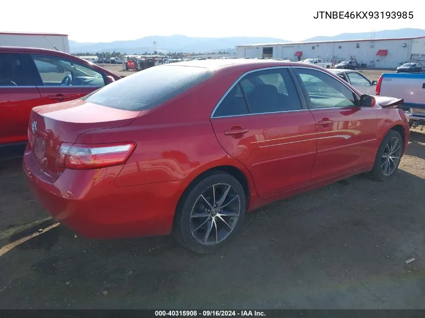 JTNBE46KX93193985 2009 Toyota Camry Le