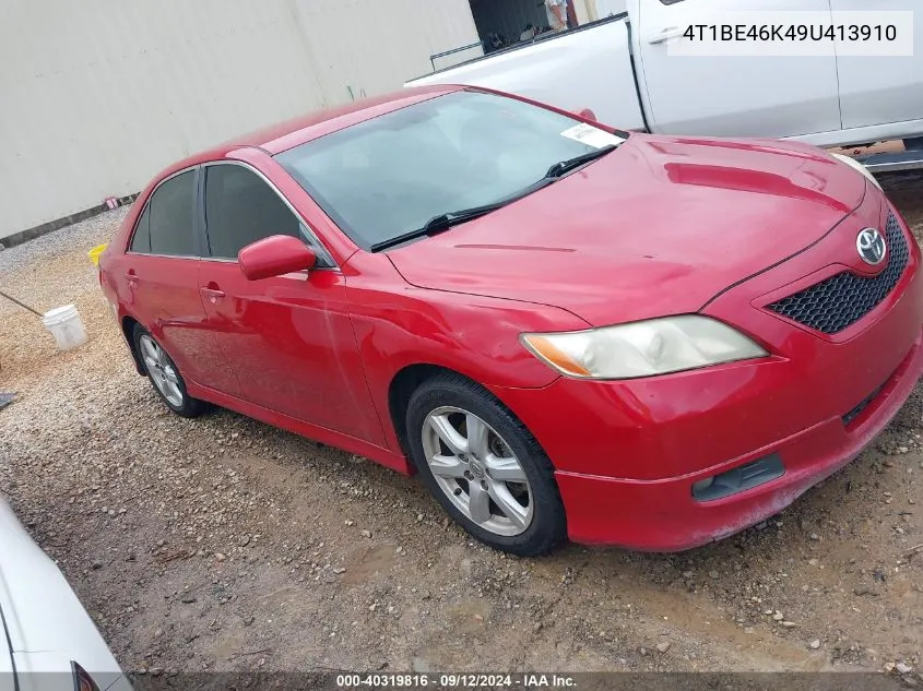 4T1BE46K49U413910 2009 Toyota Camry Se