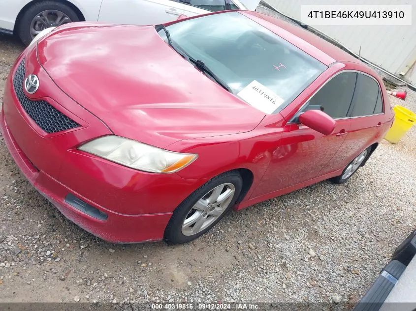 4T1BE46K49U413910 2009 Toyota Camry Se