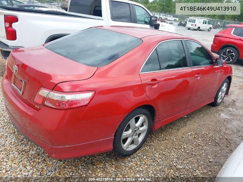 4T1BE46K49U413910 2009 Toyota Camry Se