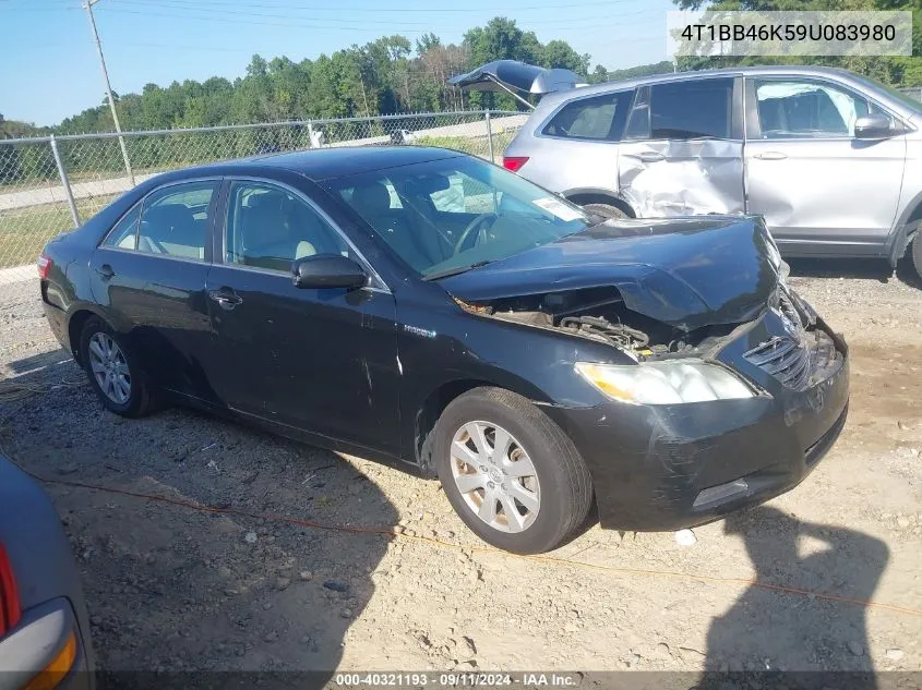 2009 Toyota Camry Hybrid VIN: 4T1BB46K59U083980 Lot: 40321193