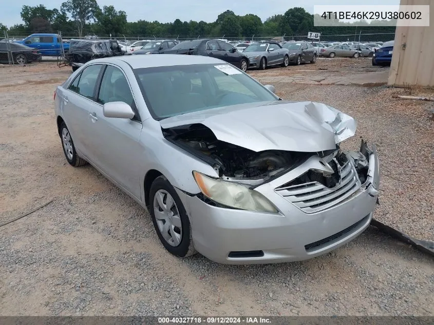 2009 Toyota Camry Se/Le/Xle VIN: 4T1BE46K29U380602 Lot: 40327718