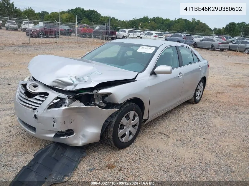 2009 Toyota Camry Se/Le/Xle VIN: 4T1BE46K29U380602 Lot: 40327718