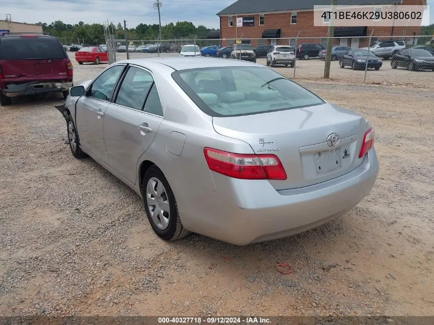 2009 Toyota Camry Se/Le/Xle VIN: 4T1BE46K29U380602 Lot: 40327718