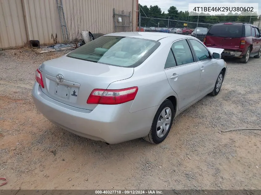 2009 Toyota Camry Se/Le/Xle VIN: 4T1BE46K29U380602 Lot: 40327718