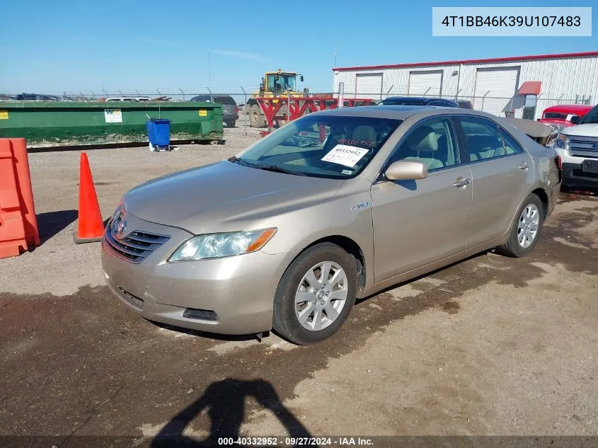 4T1BB46K39U107483 2009 Toyota Camry Hybrid