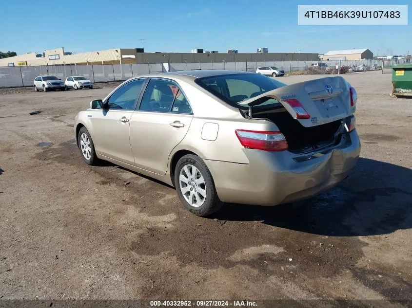 4T1BB46K39U107483 2009 Toyota Camry Hybrid