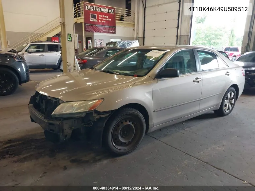 2009 Toyota Camry Se/Le/Xle VIN: 4T1BK46K49U589512 Lot: 40334914