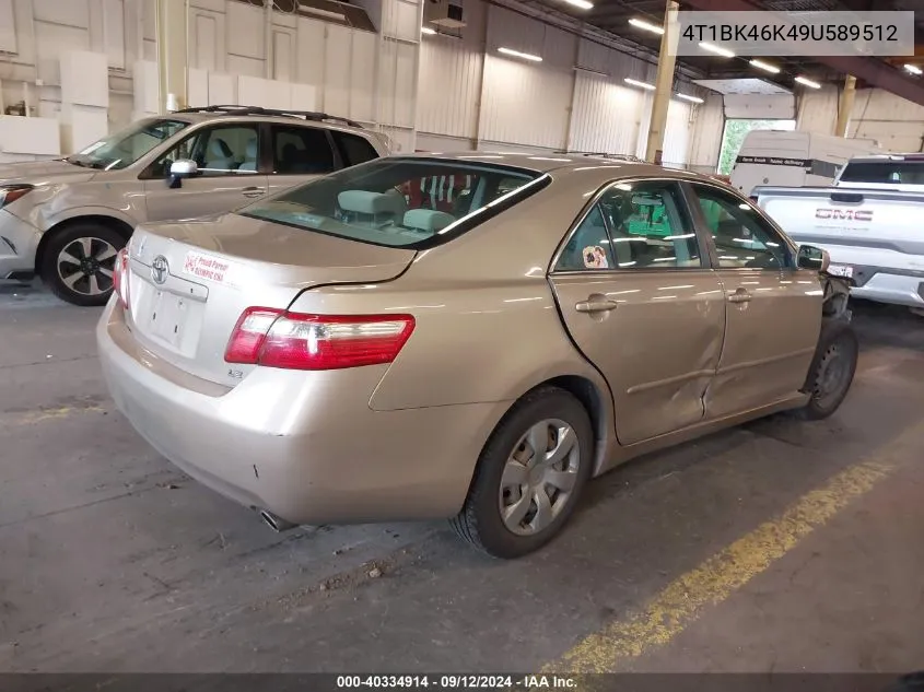 2009 Toyota Camry Se/Le/Xle VIN: 4T1BK46K49U589512 Lot: 40334914