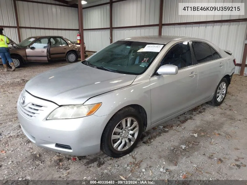 2009 Toyota Camry Le VIN: 4T1BE46K09U359215 Lot: 40335483