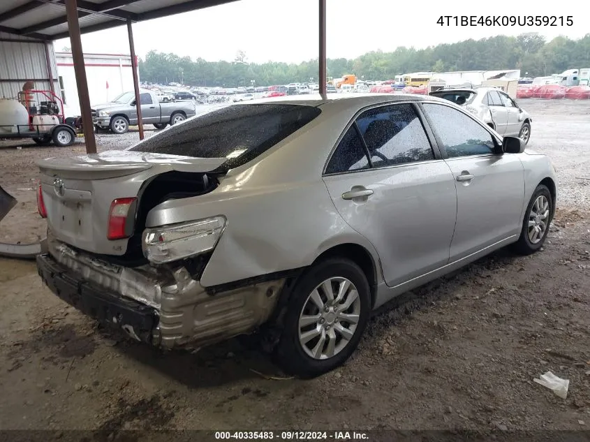 4T1BE46K09U359215 2009 Toyota Camry Le