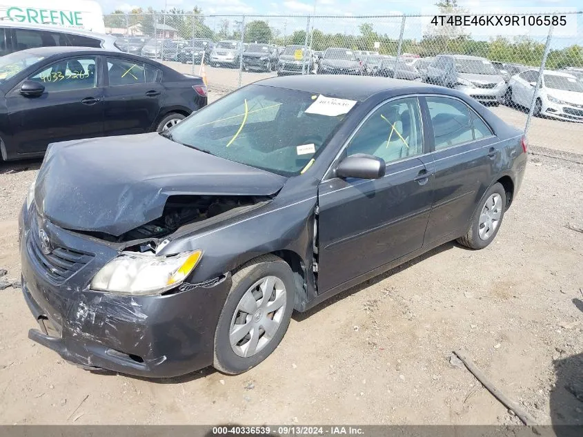 2009 Toyota Camry Se/Le/Xle VIN: 4T4BE46KX9R106585 Lot: 40336539