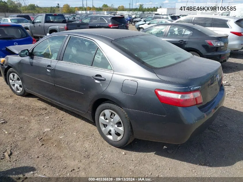 2009 Toyota Camry Se/Le/Xle VIN: 4T4BE46KX9R106585 Lot: 40336539