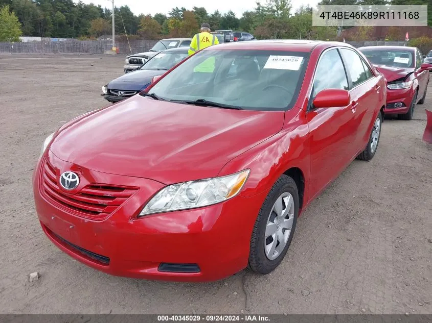 2009 Toyota Camry Le VIN: 4T4BE46K89R111168 Lot: 40345029