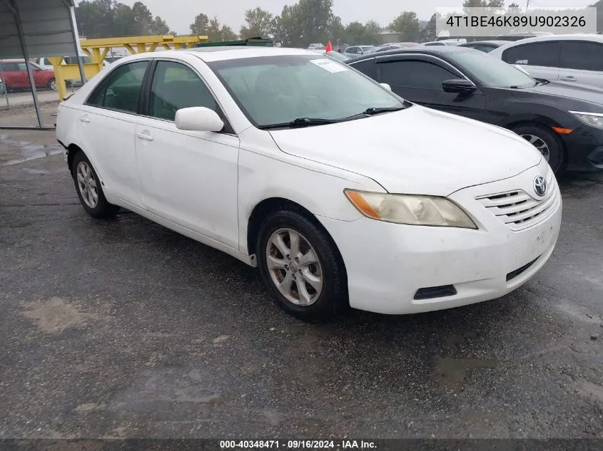 2009 Toyota Camry Le VIN: 4T1BE46K89U902326 Lot: 40348471