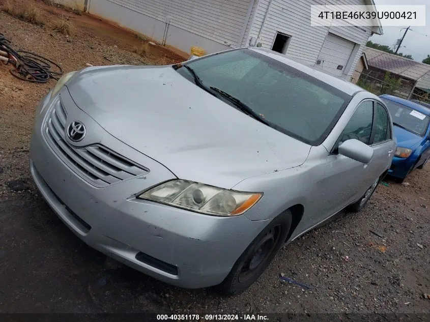 2009 Toyota Camry Le VIN: 4T1BE46K39U900421 Lot: 40351178