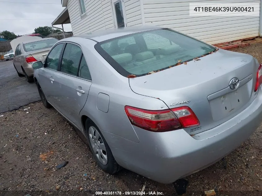 2009 Toyota Camry Le VIN: 4T1BE46K39U900421 Lot: 40351178