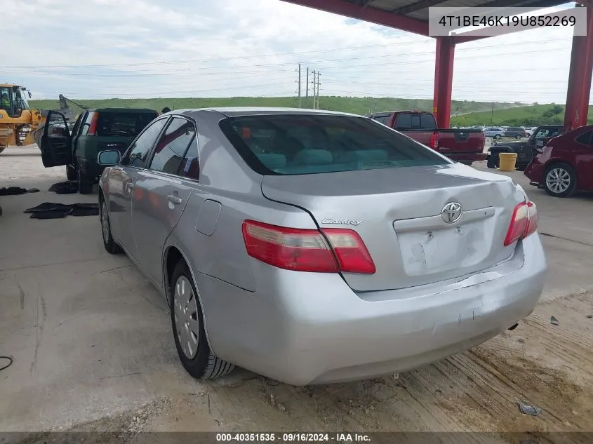 2009 Toyota Camry VIN: 4T1BE46K19U852269 Lot: 40351535