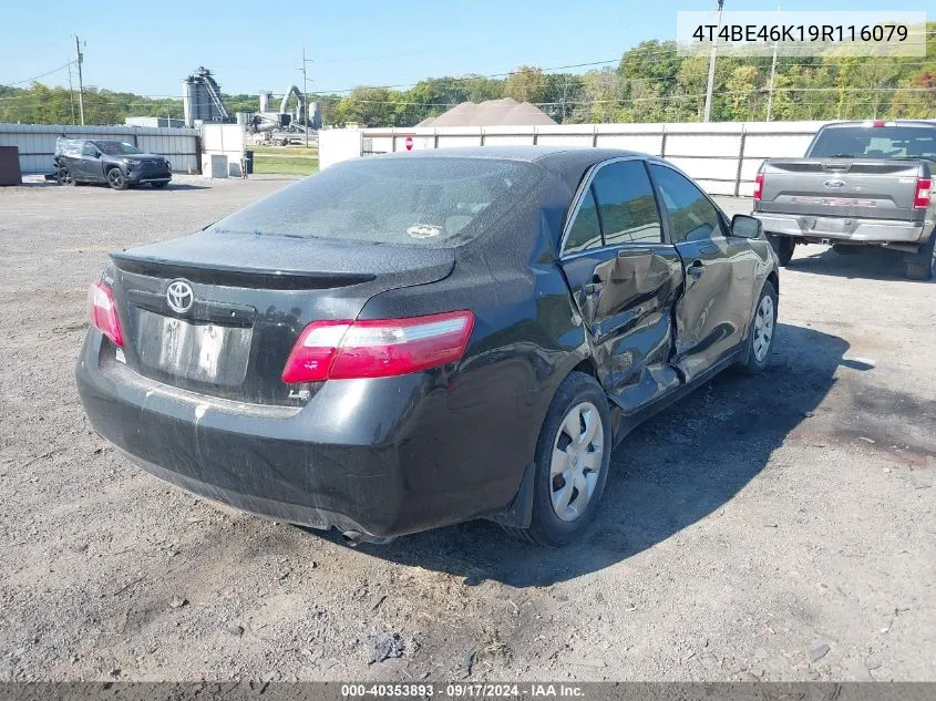 2009 Toyota Camry Se/Le/Xle VIN: 4T4BE46K19R116079 Lot: 40353893