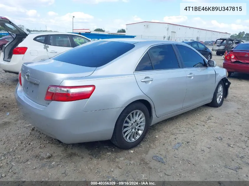 4T1BE46K89U347815 2009 Toyota Camry Le