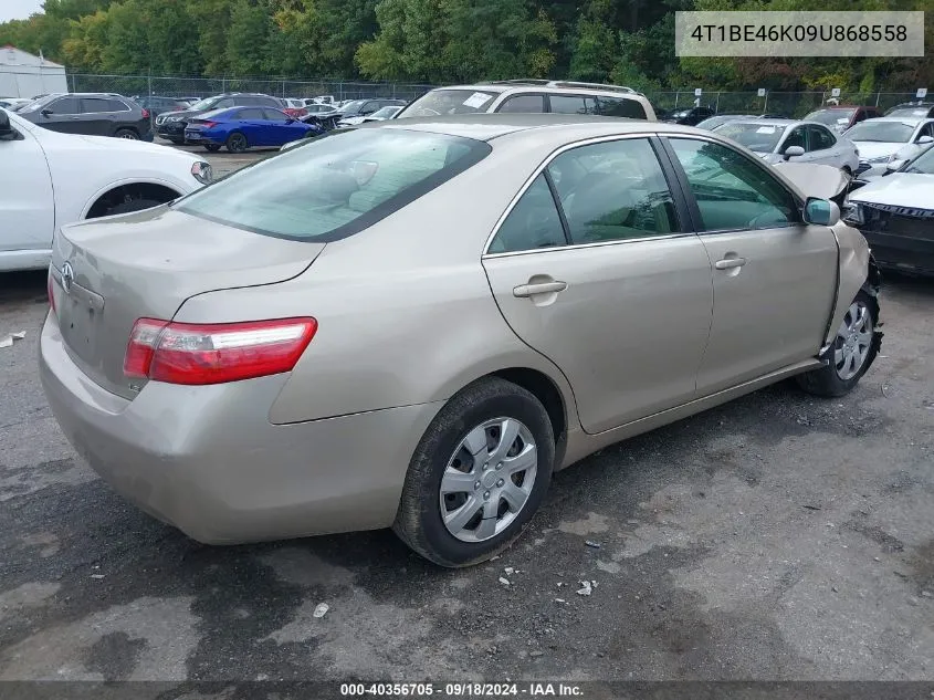 2009 Toyota Camry Le VIN: 4T1BE46K09U868558 Lot: 40356705