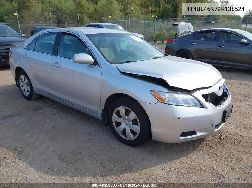 2009 Toyota Camry Le VIN: 4T4BE46K79R138524 Lot: 40358803