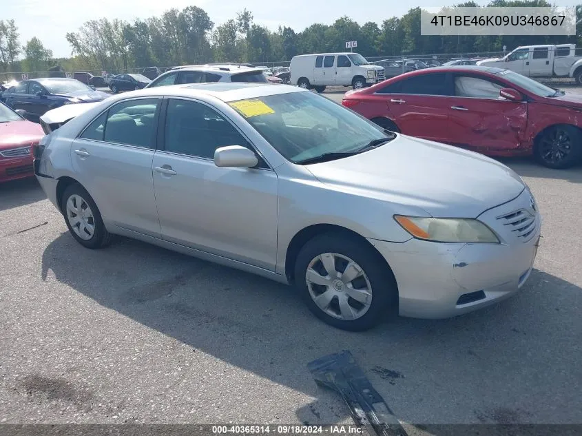 2009 Toyota Camry Le VIN: 4T1BE46K09U346867 Lot: 40365314