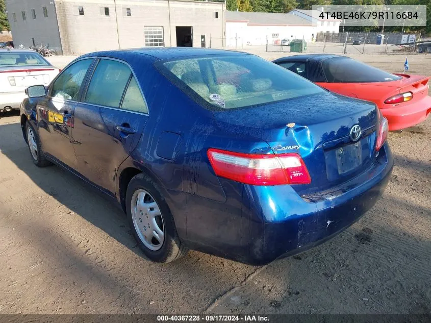 2009 Toyota Camry Se/Le/Xle VIN: 4T4BE46K79R116684 Lot: 40367228