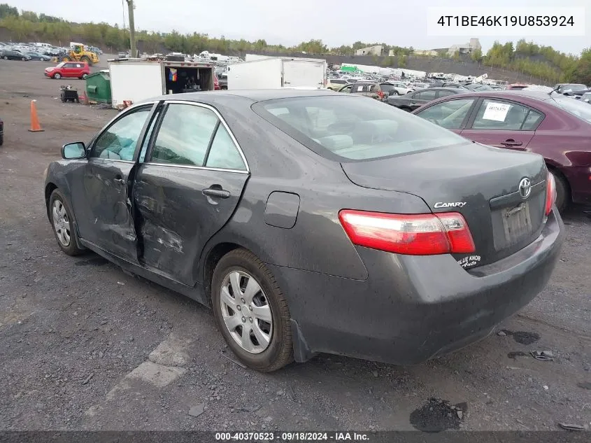 2009 Toyota Camry Le VIN: 4T1BE46K19U853924 Lot: 40370523