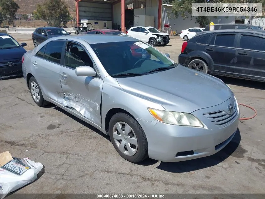 2009 Toyota Camry Le VIN: 4T4BE46K59R054346 Lot: 40374038