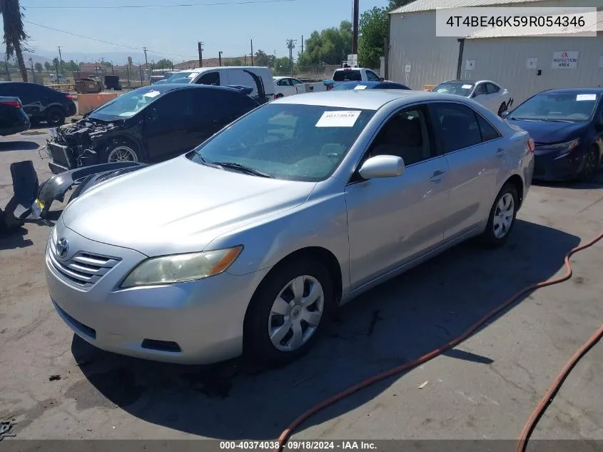 2009 Toyota Camry Le VIN: 4T4BE46K59R054346 Lot: 40374038