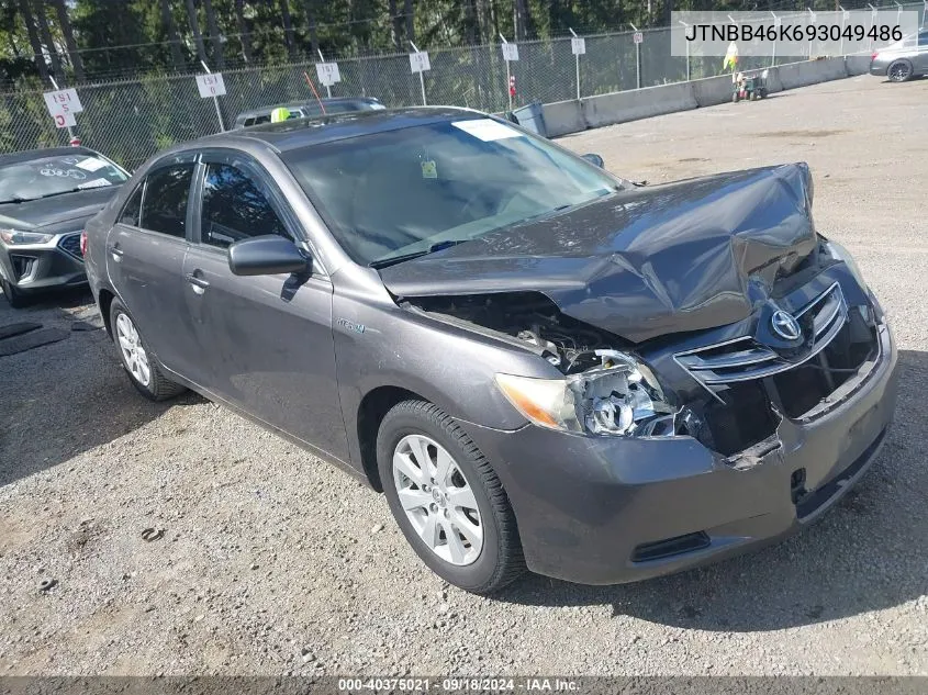 2009 Toyota Camry Hybrid VIN: JTNBB46K693049486 Lot: 40375021