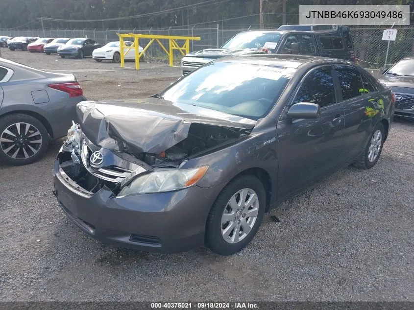 2009 Toyota Camry Hybrid VIN: JTNBB46K693049486 Lot: 40375021