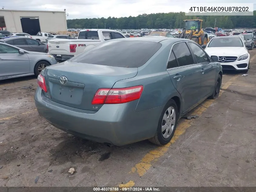 2009 Toyota Camry Le VIN: 4T1BE46K09U878202 Lot: 40375788