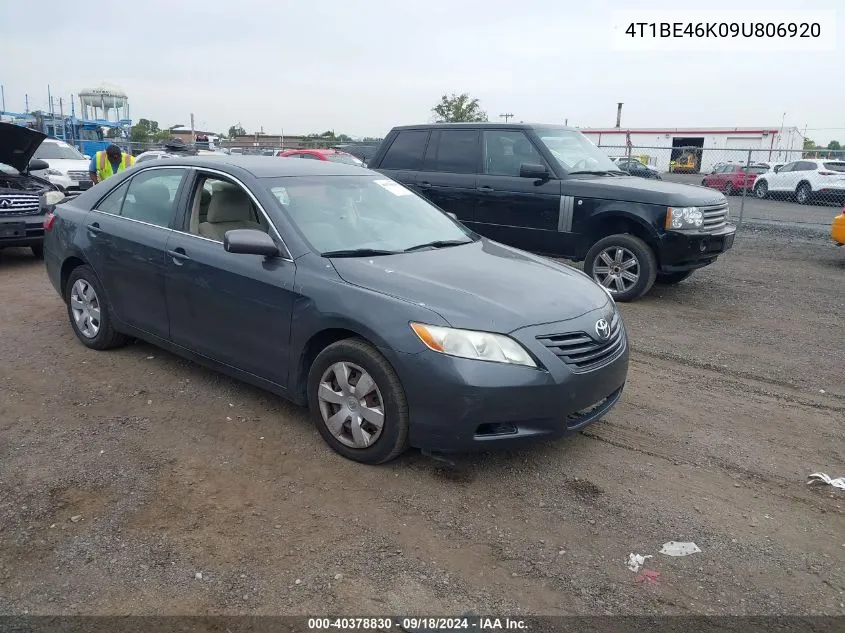 2009 Toyota Camry Se/Le/Xle VIN: 4T1BE46K09U806920 Lot: 40378830