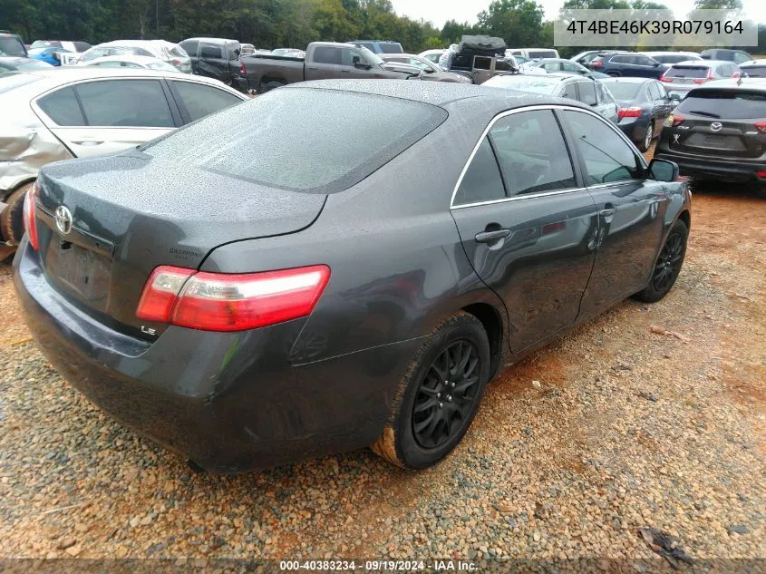 2009 Toyota Camry Le VIN: 4T4BE46K39R079164 Lot: 40383234